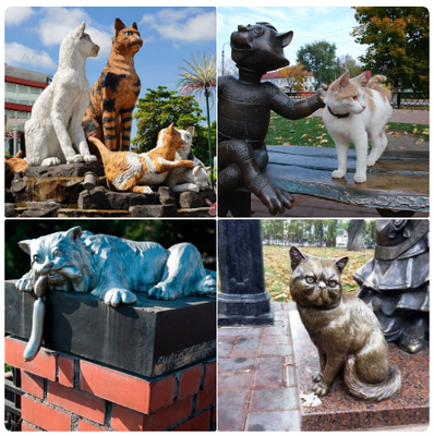 Скульптуры и памятники кошкам..png